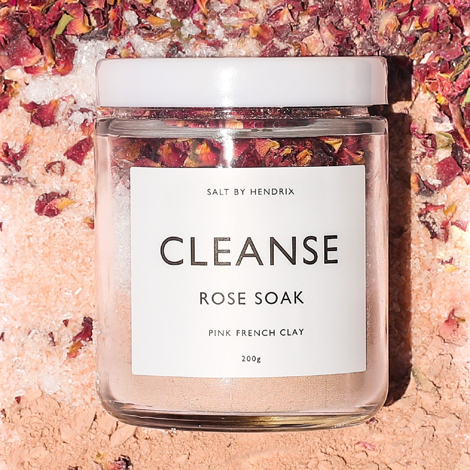 Salt By Hendrix CLEANSE ROSE- ROSE + PINK CLAY